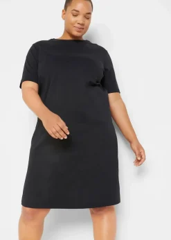 Damen bonprix Bekleidung·Röcke|Bekleidung·Pullover & Strickjacken|Oversize-T-Shirtkleid aus reiner Baumwolle (2er Pack)