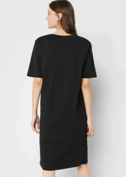 Damen bonprix Bekleidung·Röcke|Bekleidung·Pullover & Strickjacken|Oversize-T-Shirtkleid aus reiner Baumwolle (2er Pack)