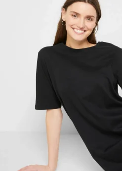 Damen bonprix Bekleidung·Röcke|Bekleidung·Pullover & Strickjacken|Oversize-T-Shirtkleid aus reiner Baumwolle (2er Pack)