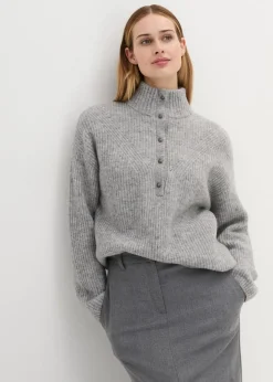 Best Oversize-Wollpullover mit Alpaka Damen Bekleidung·Umstandsmode|Strickmode
