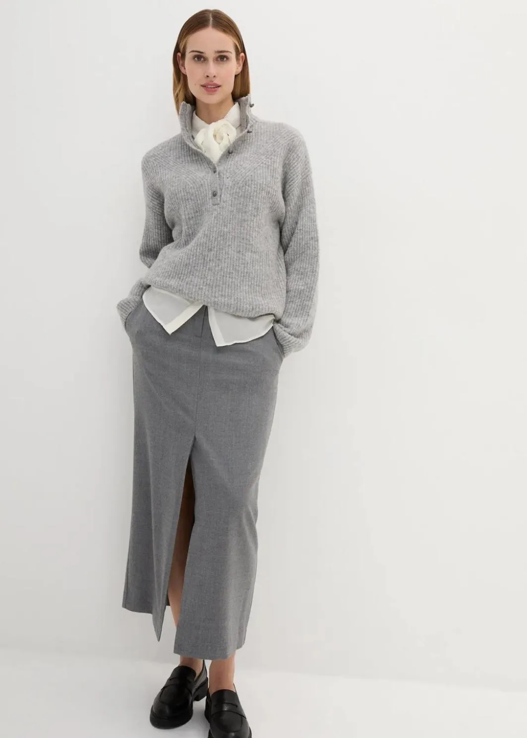 Best Oversize-Wollpullover mit Alpaka Damen Bekleidung·Umstandsmode|Strickmode