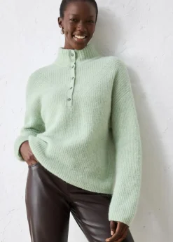 Outlet Oversize-Wollpullover mit Alpaka Damen Bekleidung·Umstandsmode|Strickmode