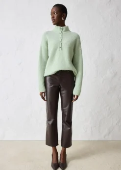 Outlet Oversize-Wollpullover mit Alpaka Damen Bekleidung·Umstandsmode|Strickmode