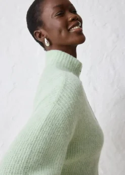 Outlet Oversize-Wollpullover mit Alpaka Damen Bekleidung·Umstandsmode|Strickmode