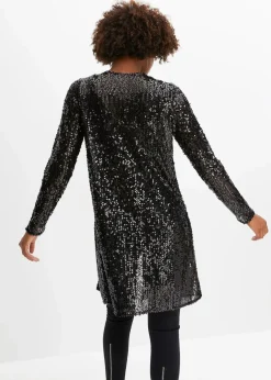 Damen bonprix Festliche Mode|Jacken & Mäntel|Pailletten- Mantel