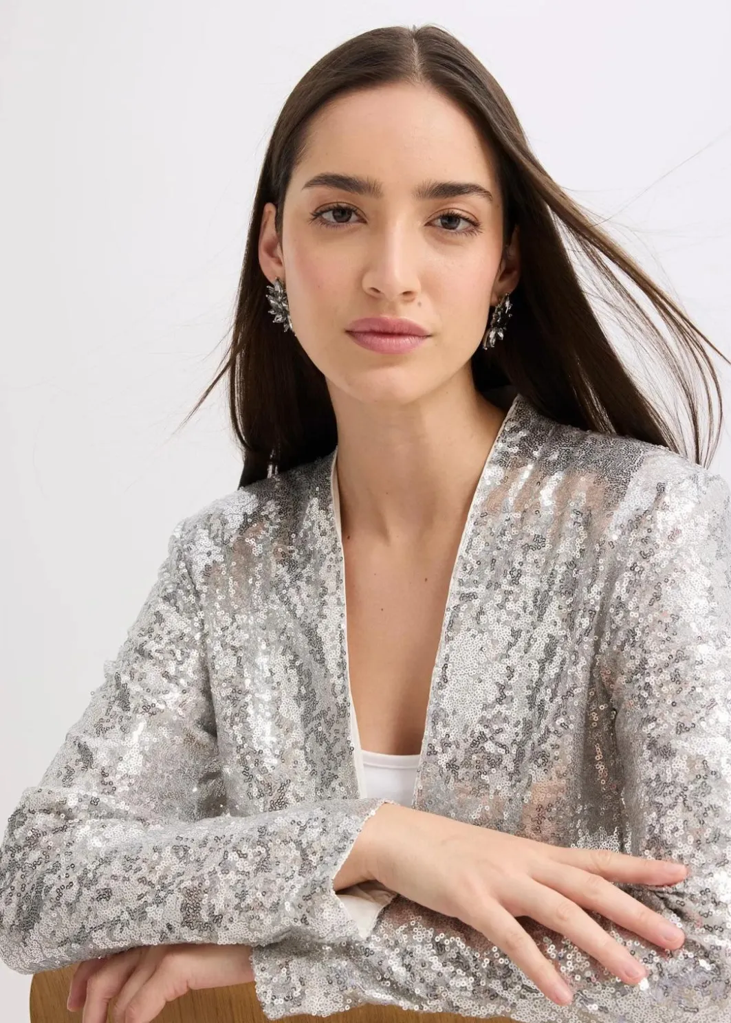Damen bonprix Bekleidung·Basics|Blazer|Paillettenblazer