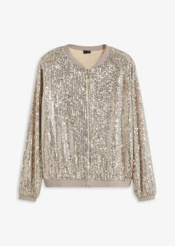 Damen bonprix Bekleidung·Hosen|Jacken & Mäntel|Pailletten-Blouson