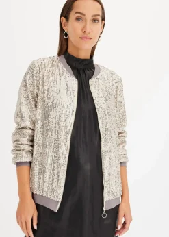 Damen bonprix Bekleidung·Hosen|Jacken & Mäntel|Pailletten-Blouson