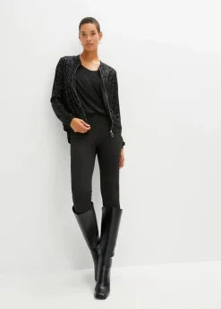 Damen bonprix Jacken & Mäntel|Bekleidung·Hosen|Pailletten-Blouson
