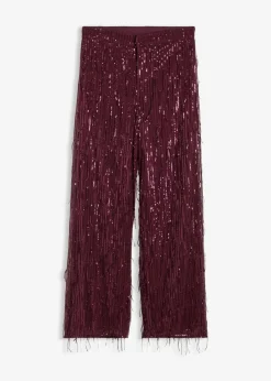 New Paillettenhose mit Fransen Damen Hosen|Bekleidung·Kleider