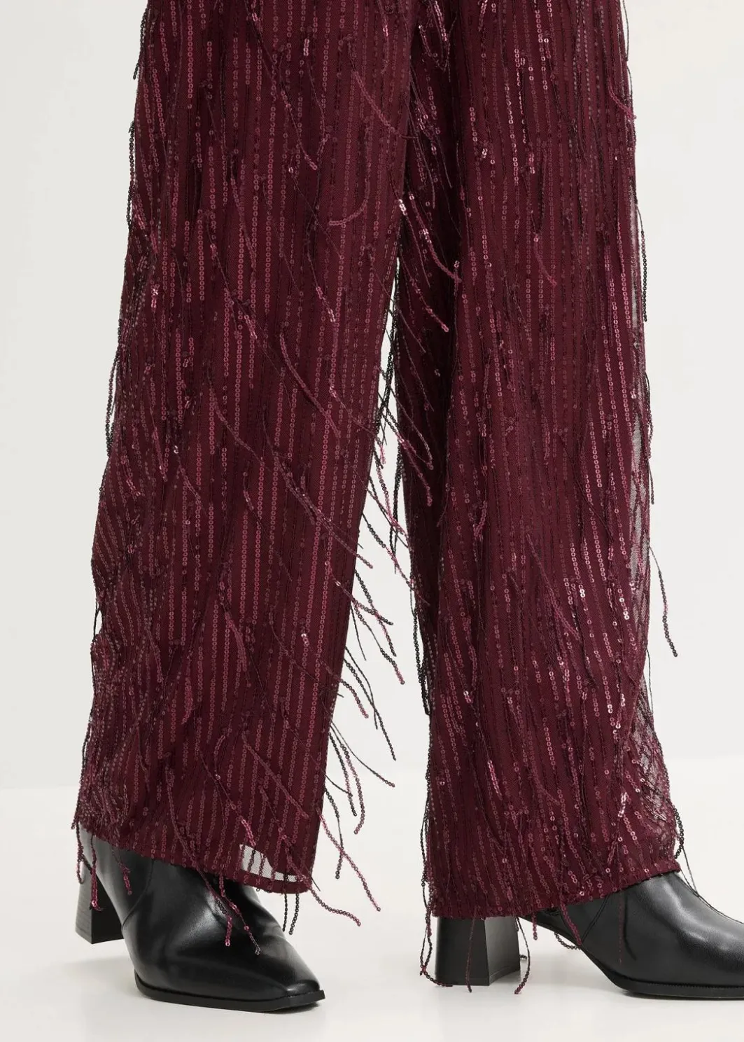 New Paillettenhose mit Fransen Damen Hosen|Bekleidung·Kleider