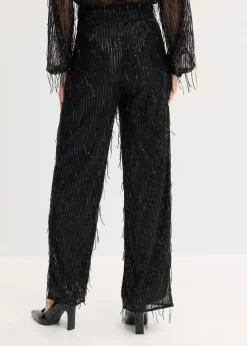 Online Paillettenhose mit Fransen Damen Bekleidung·Kleider|Hosen