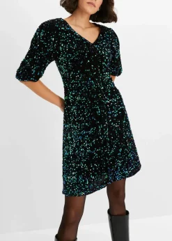 Best Paillettenkleid Damen Bekleidung·Pullover & Strickjacken