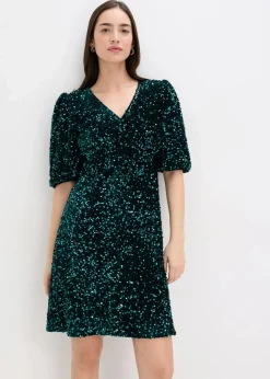 Damen bonprix Bekleidung·Pullover & Strickjacken|Paillettenkleid