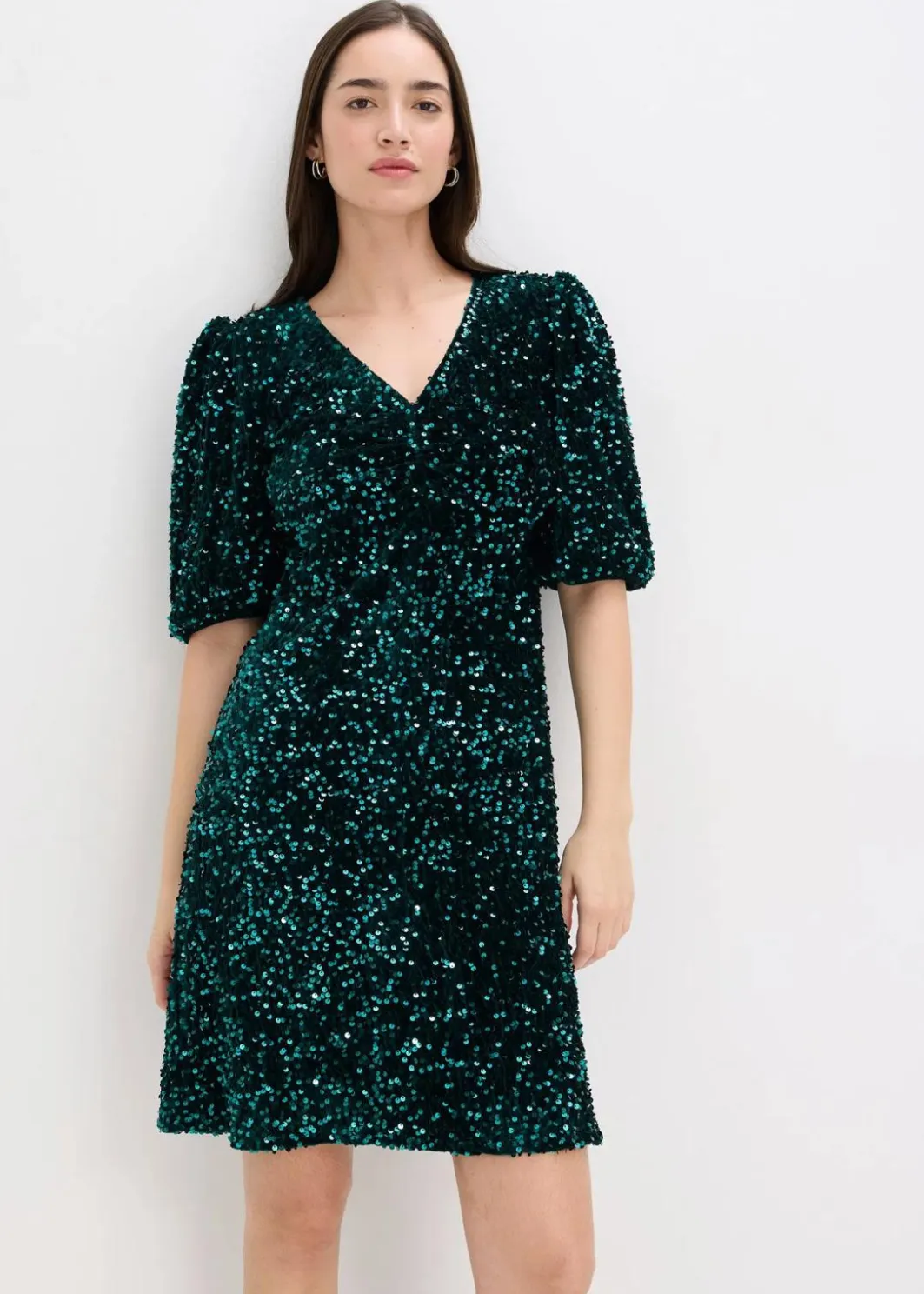 Damen bonprix Bekleidung·Pullover & Strickjacken|Paillettenkleid