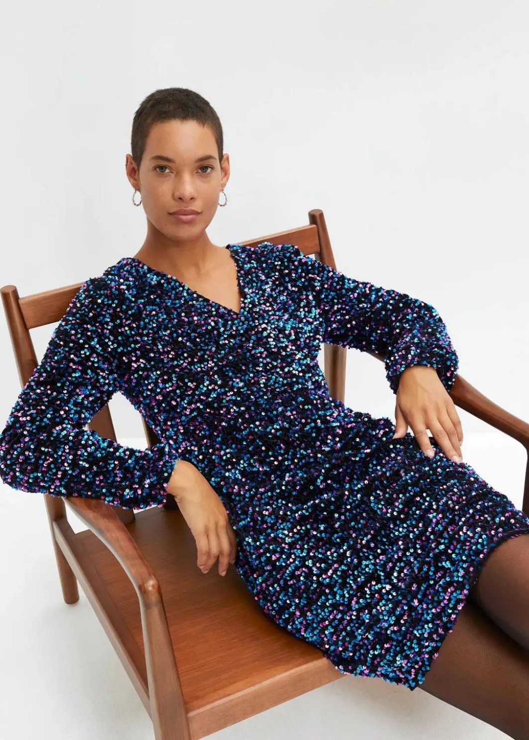 Discount Paillettenkleid Damen Kleider