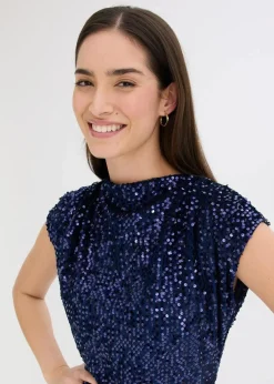 Damen bonprix Bekleidung·Pullover & Strickjacken|Kleider|Paillettenkleid