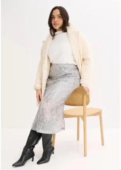 Damen bonprix Bekleidung·Sportbekleidung|Röcke|Pailletten-Midirock