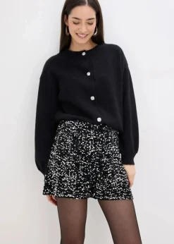 Damen bonprix Shorts|Hosen|Pailletten-Shorts