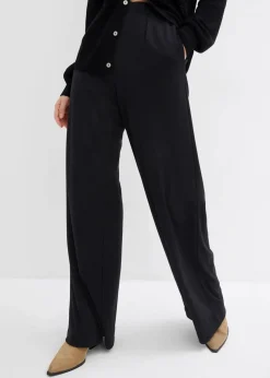 Hot Palazzo-Hose aus bequemen Punto di Roma Damen Bekleidung·Kleider|Hosen