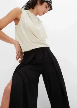 Clearance Palazzo-Hose aus feiner Viskose Damen Bekleidung·Kleider|Hosen