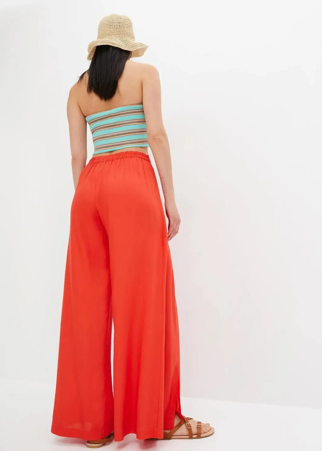 Hot Palazzo-Hose aus feiner Viskose Damen Nachhaltigere Materialien|Hosen