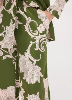 Outlet Palazzo-Hose aus fließendem Satin Damen Bekleidung·Kleider|Zweiteiler & Sets