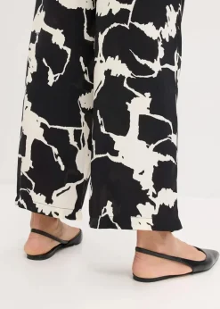 Damen bonprix Bekleidung·Kleider|Zweiteiler & Sets|Palazzo-Hose aus fließendem Satin