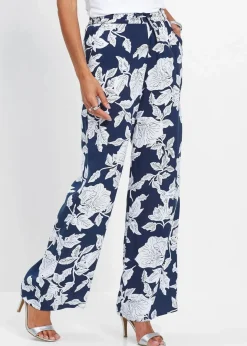 Damen bonprix Nachhaltigere Materialien|Hosen|Palazzo-Hose aus fließender Viskose