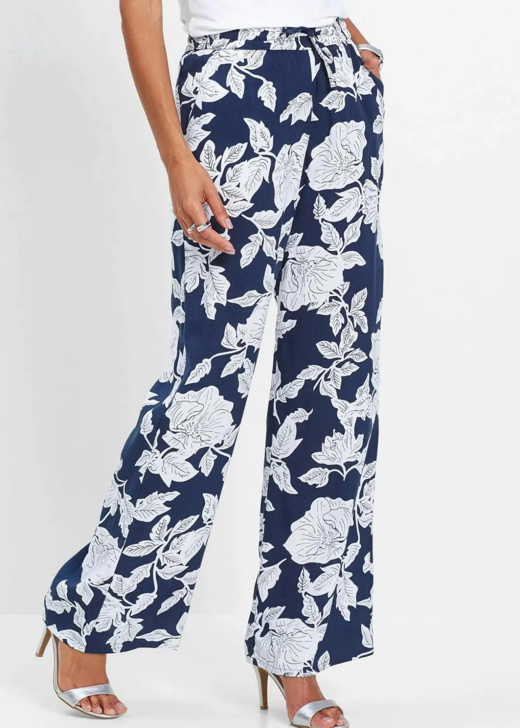 Damen bonprix Nachhaltigere Materialien|Hosen|Palazzo-Hose aus fließender Viskose