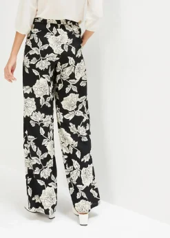 Clearance Palazzo-Hose aus fließender Viskose Damen Bekleidung·Kleider|Hosen