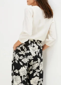 Clearance Palazzo-Hose aus fließender Viskose Damen Bekleidung·Kleider|Hosen