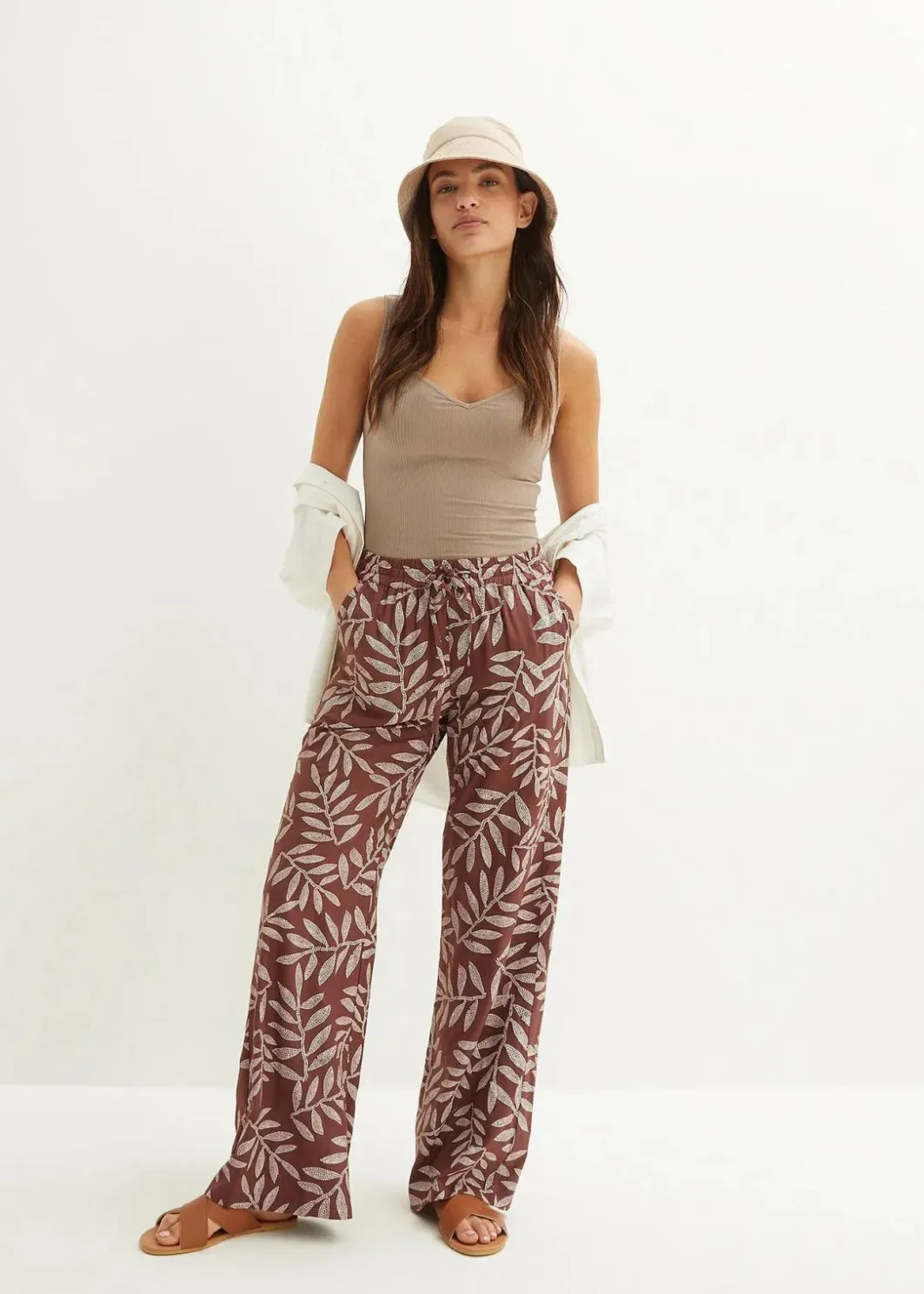 New Palazzo-Hose aus fließender Viskose Damen Nachhaltigere Materialien|Hosen