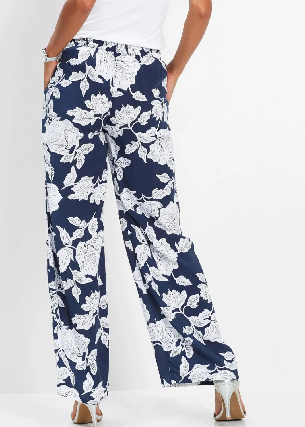 Clearance Palazzo-Hose aus fließender Viskose Damen Nachhaltigere Materialien|Hosen