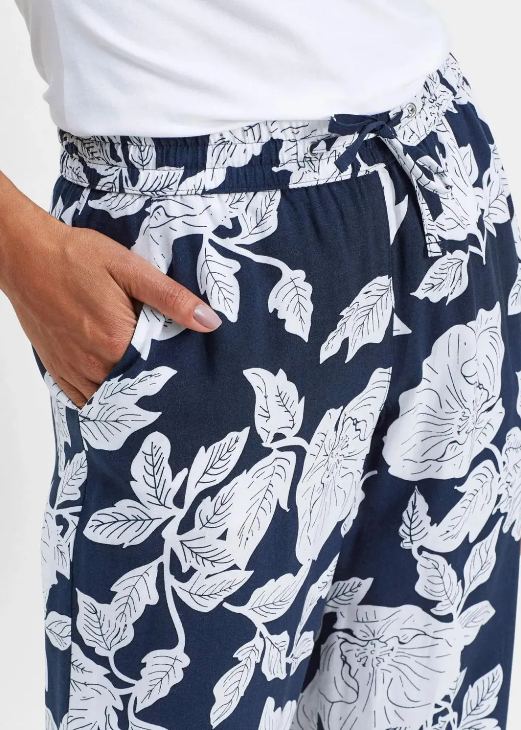 Clearance Palazzo-Hose aus fließender Viskose Damen Nachhaltigere Materialien|Hosen