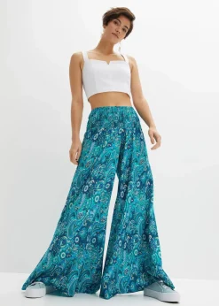 Best Palazzo-Hose aus fließender Viskose Damen Kurzgrößen|Bekleidung·Kleider