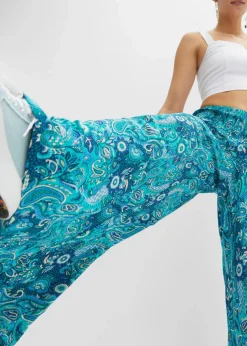 Best Palazzo-Hose aus fließender Viskose Damen Kurzgrößen|Bekleidung·Kleider