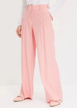 Hot Palazzo-Hose aus leichtem Leinen-Mix Damen Hosen|Bekleidung·Kleider
