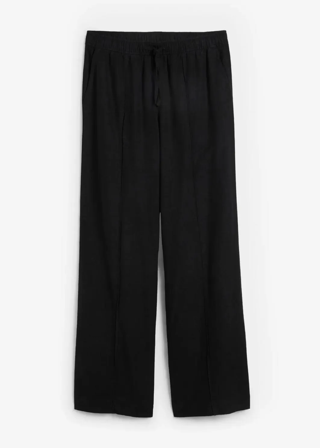 Damen bonprix Bekleidung·Kleider|Hosen|Palazzo-Hose aus leichtem Leinen-Viskose-Mix