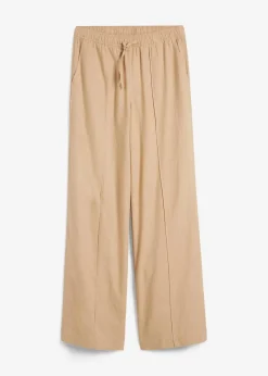 Clearance Palazzo-Hose aus leichtem Leinen-Viskose-Mix Damen Hosen|Bekleidung·Kleider