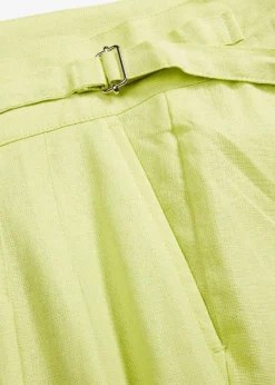 Damen bonprix Bekleidung·Kleider|Hosen|Palazzo-Hose aus leichtem Leinen-Mix
