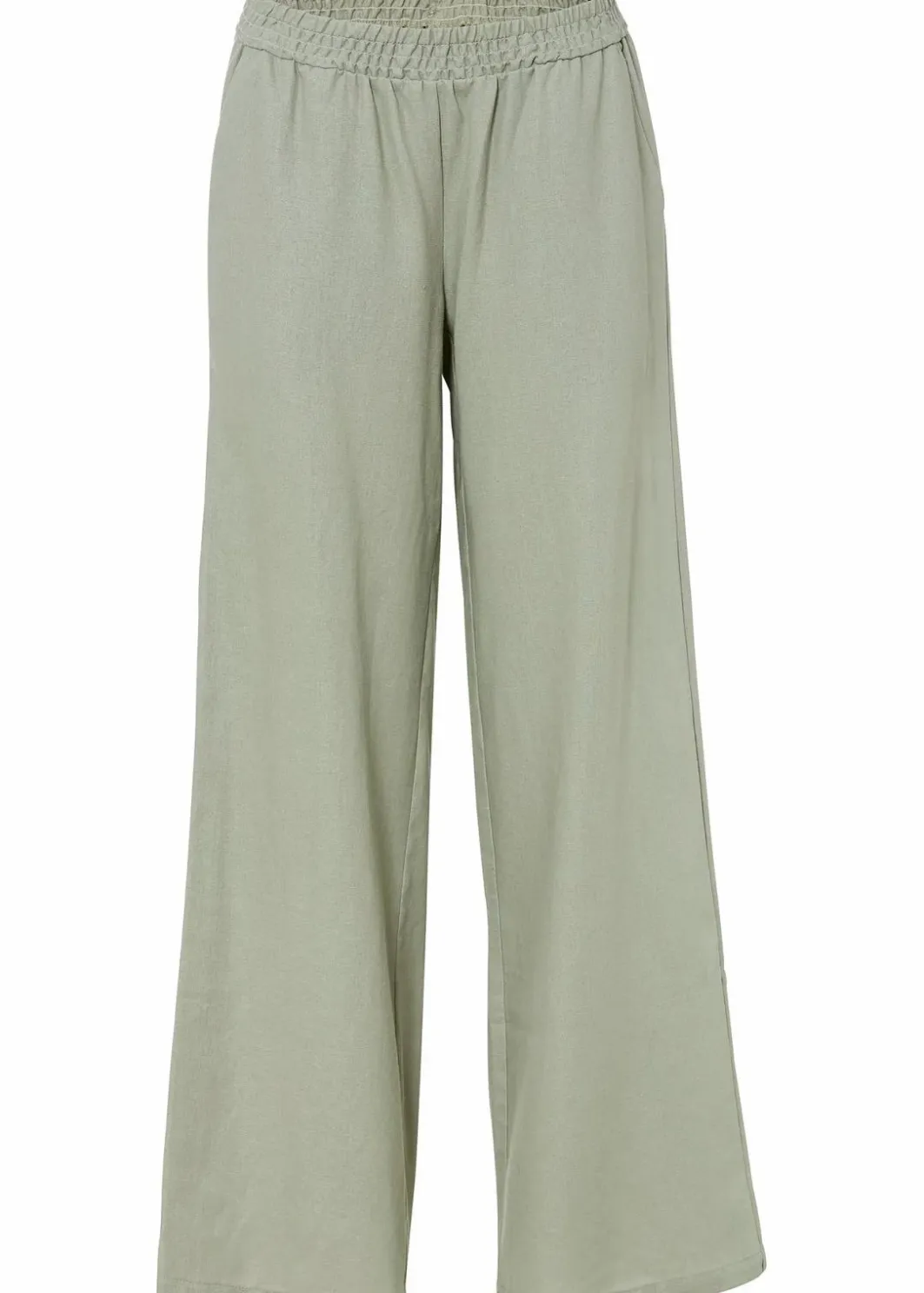Damen bonprix Bekleidung·Kleider|Hosen|Palazzo-Hose aus Leinen