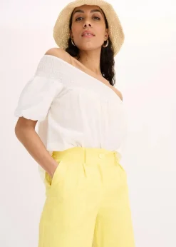 New Palazzo-Hose aus Leinen-Mix Damen Bekleidung·Kleider|Hosen