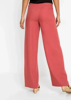 Palazzo-Hose aus luftigem Leinen-Mix Damen Kurzgrößen|Hosen