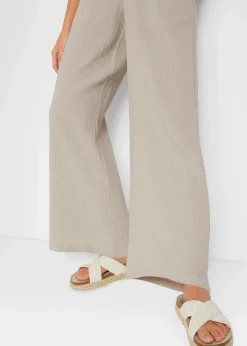 Discount Palazzo-Hose aus Musselin Damen Kurzgrößen|Bekleidung·Kleider