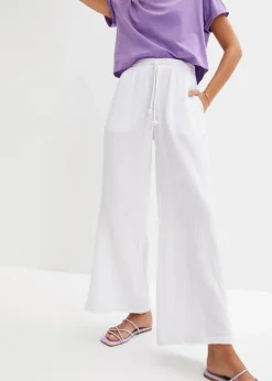 Best Palazzo-Hose aus Musselin Damen Hosen|Kurzgrößen