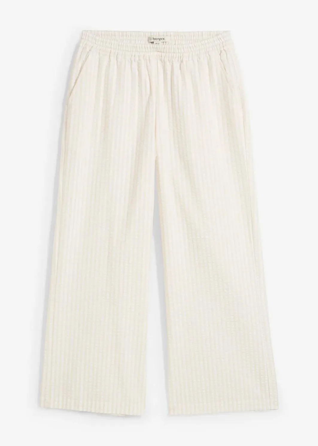 Hot Palazzo-Hose aus Seersucker, 7/8 Länge Damen Bekleidung·Kleider|Hosen