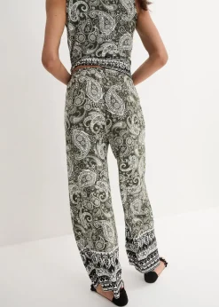 Clearance Palazzo-Hose aus softem Viskose-Mix Damen Bekleidung·Kleider|Hosen