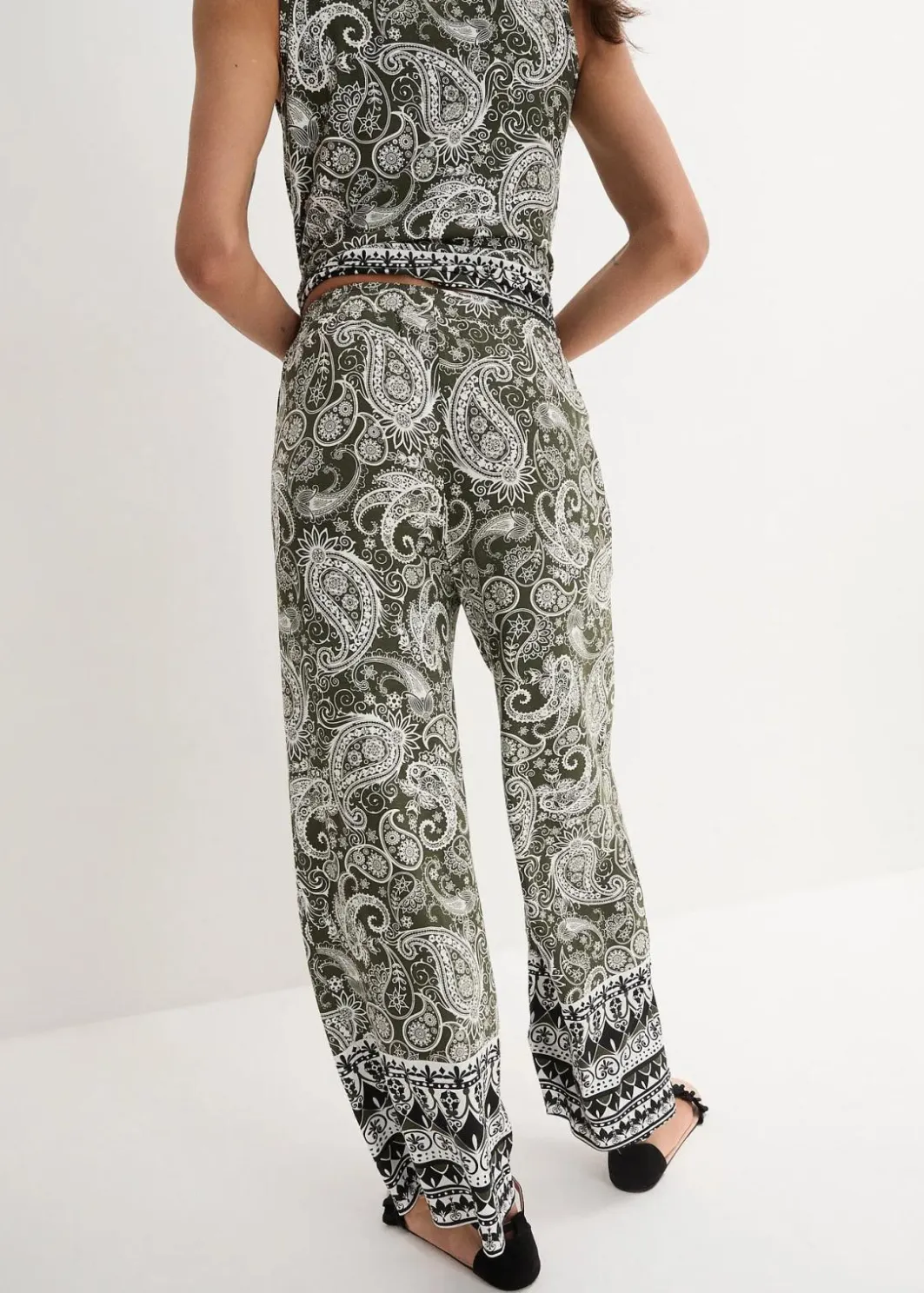 Clearance Palazzo-Hose aus softem Viskose-Mix Damen Bekleidung·Kleider|Hosen