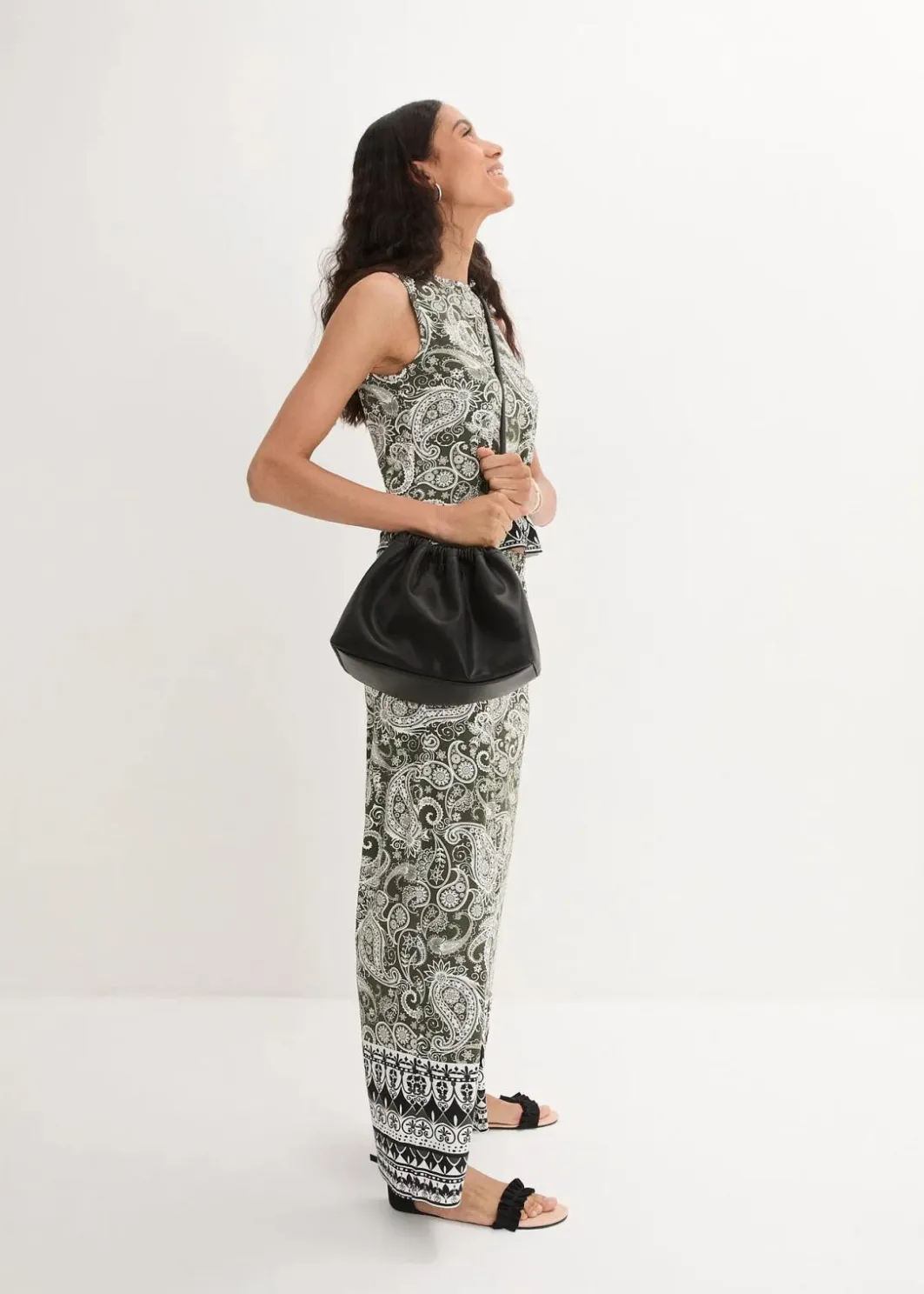 Clearance Palazzo-Hose aus softem Viskose-Mix Damen Bekleidung·Kleider|Hosen